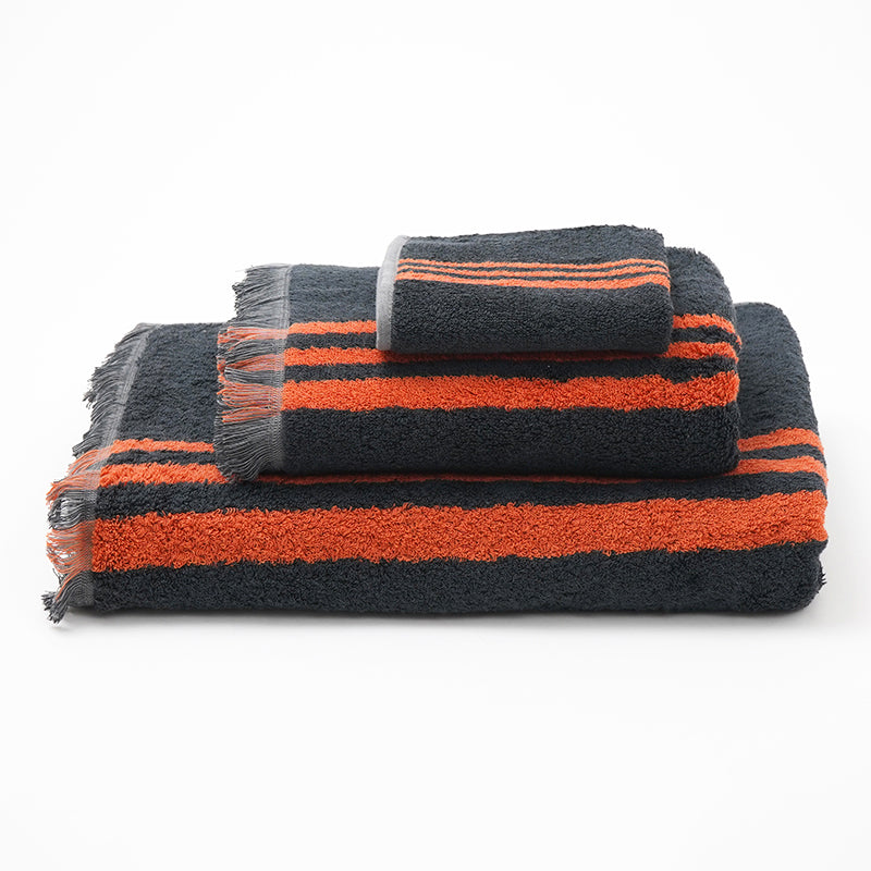 M.T Collection Triple Stripe Hand Towel