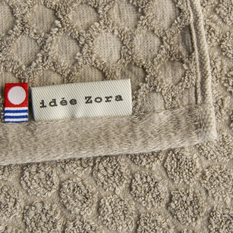 idee Zora Natural Time Dot Bath Towel