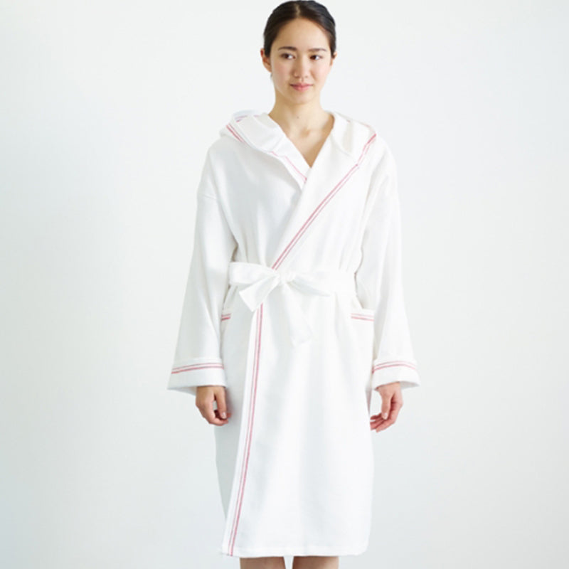 HIBINOKODUE+MARUEITOWEL Honeycomb Cloth Weave Bathrobe