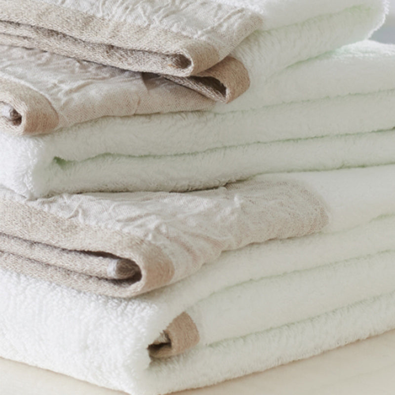 idee Zora Premium White Linen Hand Towel