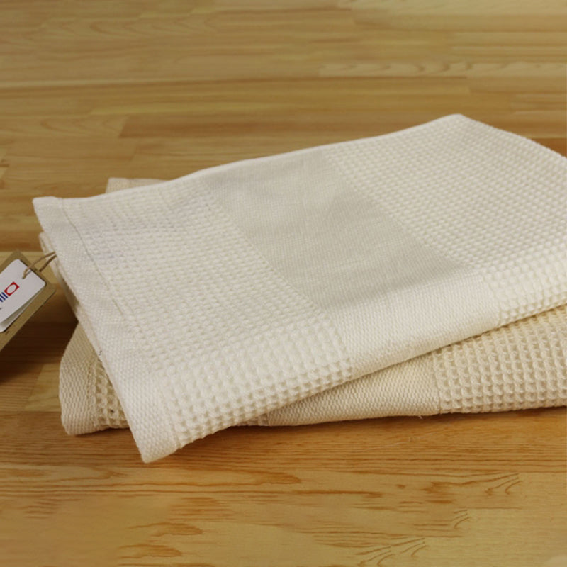 idee Zora Organic Waffle Bath Towel