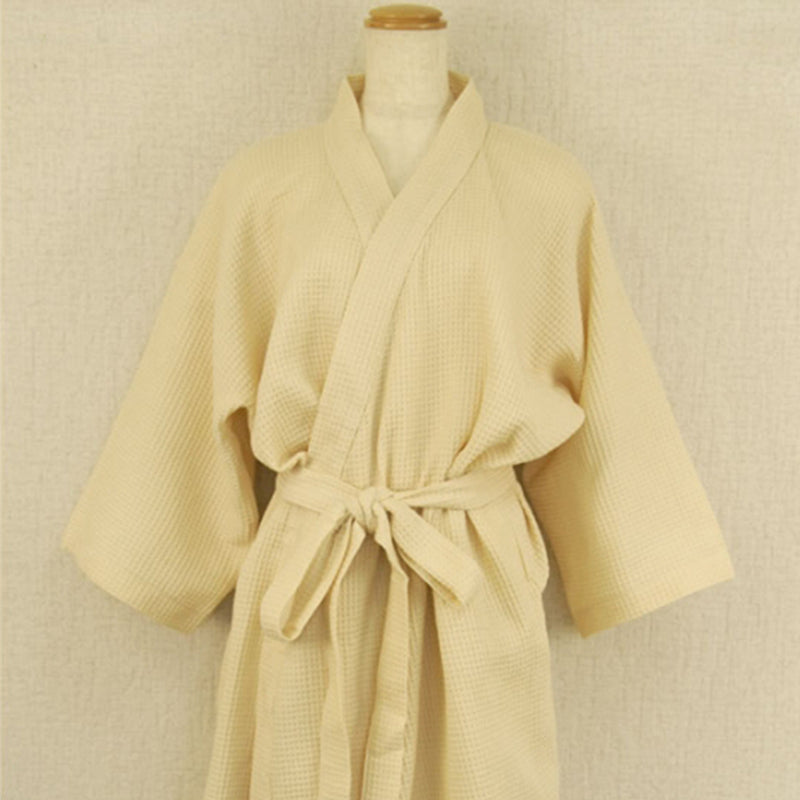 idee Zora Organic Waffle Kimono robe