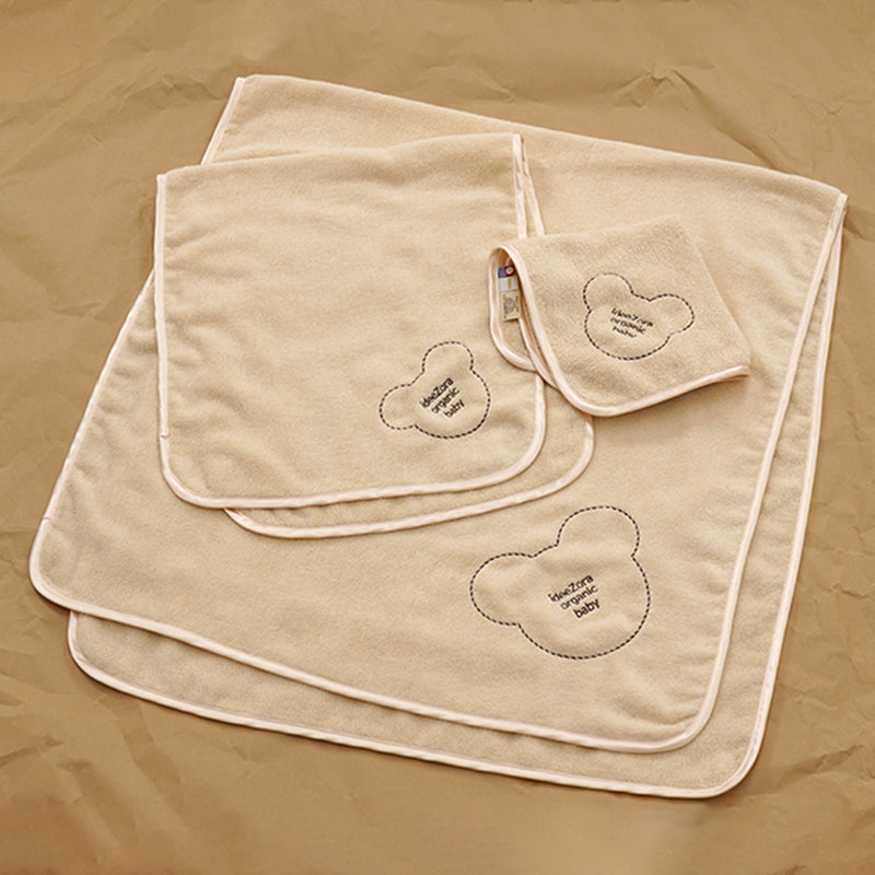 idee Zora Organic Baby Piping Bath Towel Organic Cotton 100％