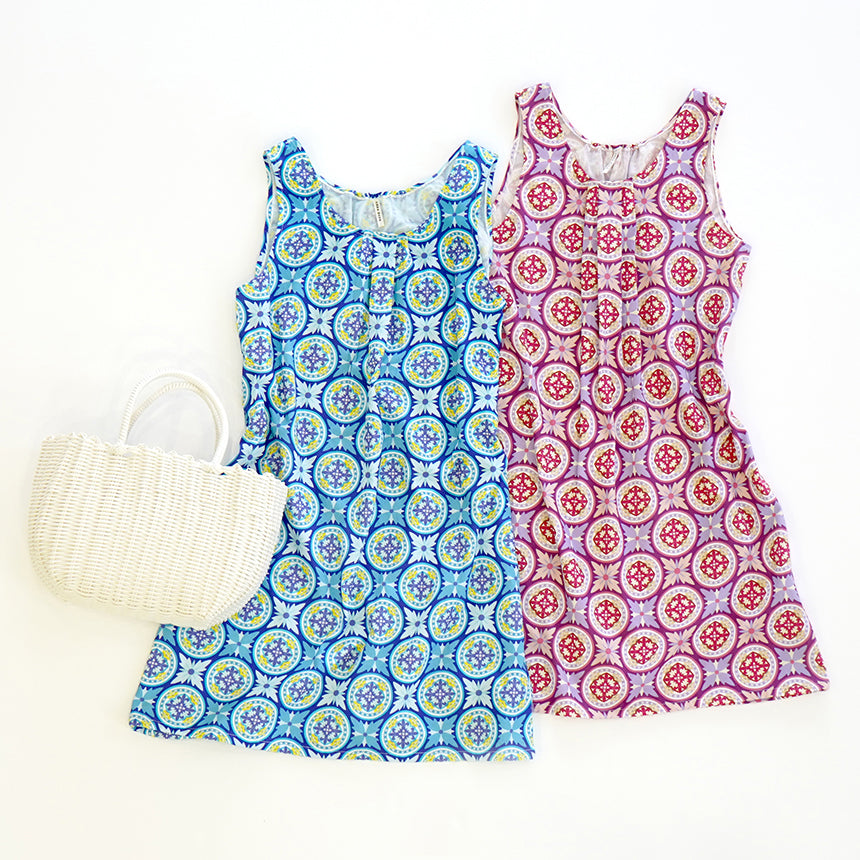 idee Zora Seasons tunic dress Tile Botanico