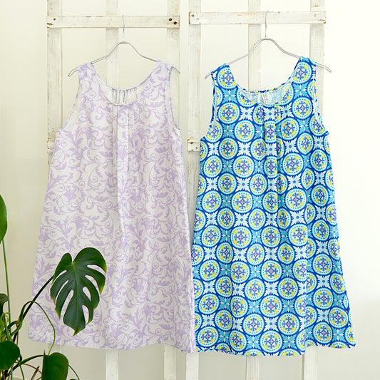idee Zora Seasons tunic dress Tile Botanico