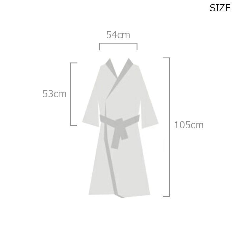 HIBINOKODUE+MARUEITOWEL Honeycomb Cloth Weave Bathrobe